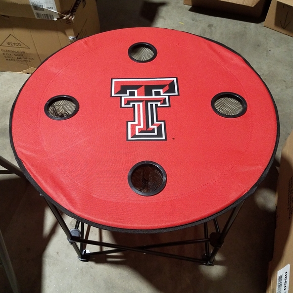 NCAA TEXAS TECH logo tailgating round table - Picture 2 of 7